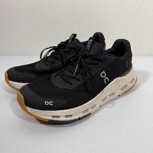 ON CloudTec Running Shoes Black White Gum Sole Women US 8.5 UK 6.5 EU 40
